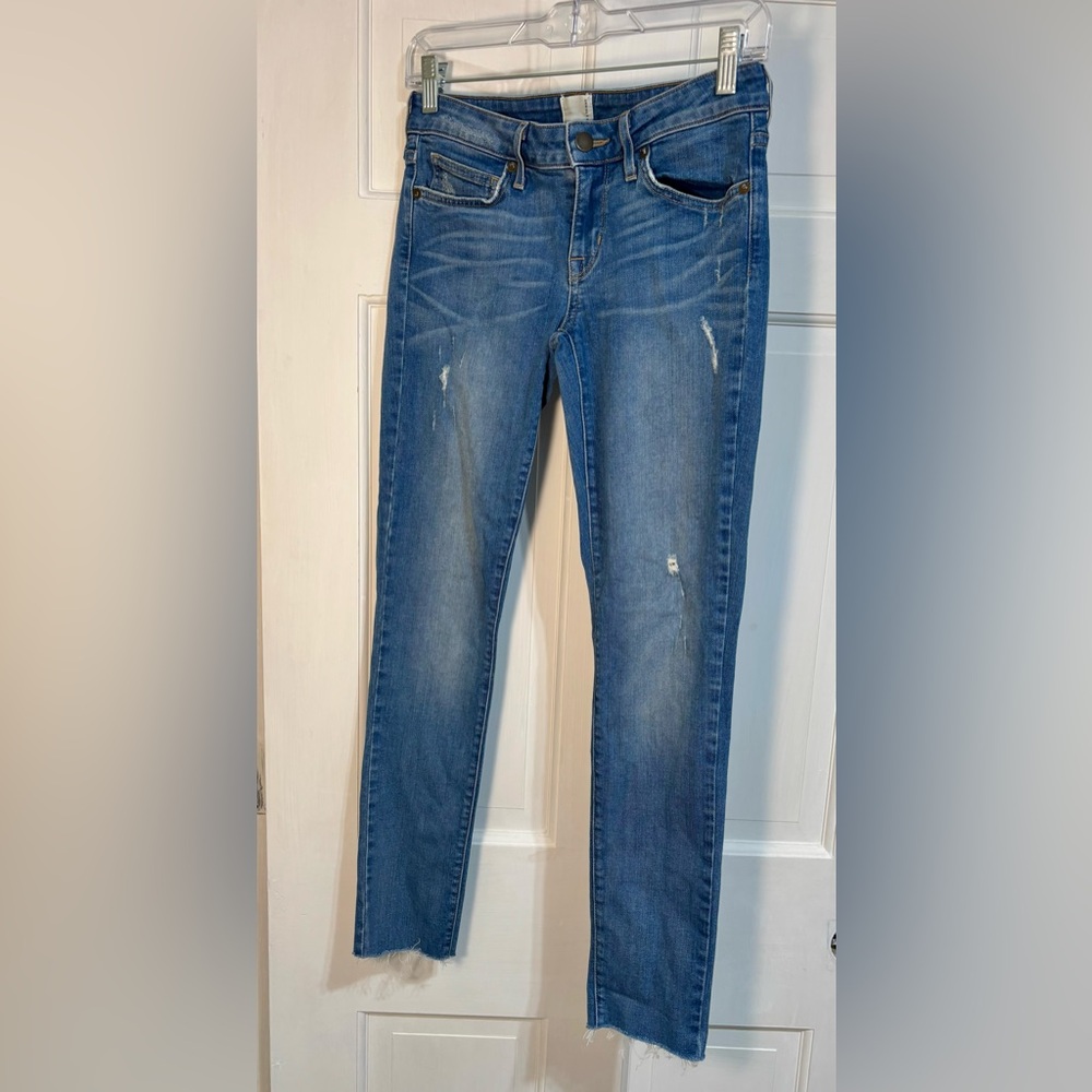 Rich & Skinny sz 25 distressed blue jeans skinny ankle